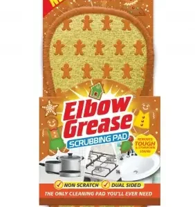 gingerbread man scrubbing pad