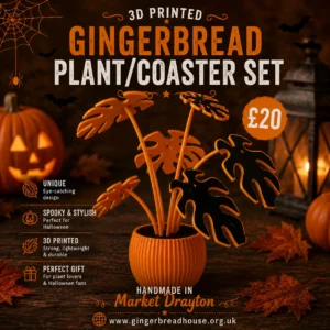 Gingerbread coasater plant halloween