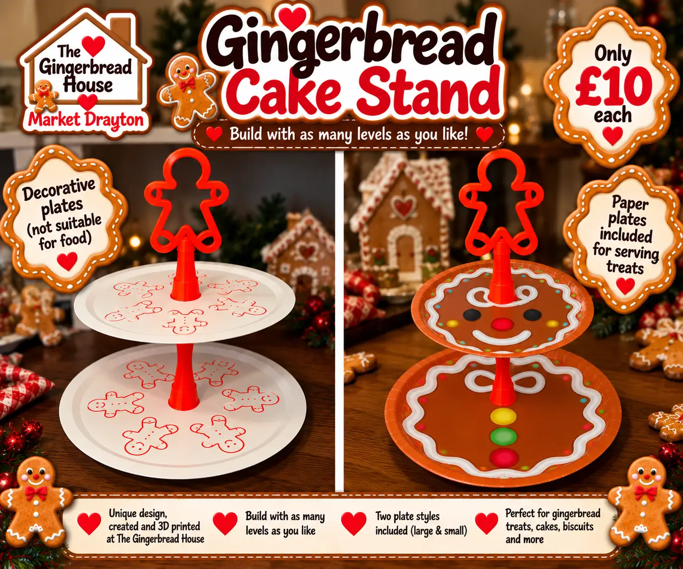 gingerbread cake stand