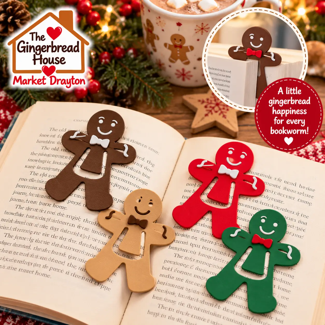 gingerbread man bookmark